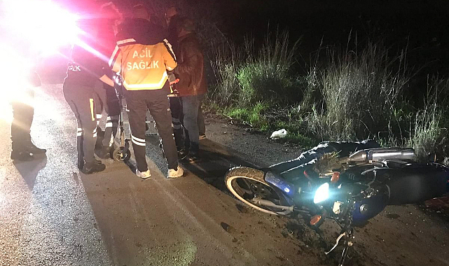 BAYINDIR’DA MOTOSİKLET KAZASINDA 1 ÖLÜ, 1 YARALI