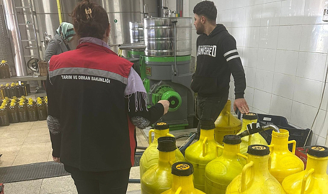 İLÇE TARIM VE ORMAN MÜDÜRLÜĞÜ’NDEN ZEYTİNYAĞI TESİSLERİNDE DENETİM