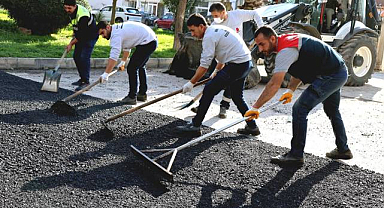 Bayraklı'da Asfalt Çalışmaları Sürüyor