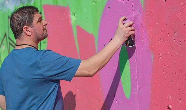 Buca Doğuş Caddesi'nde Grafiti Günü