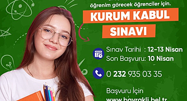 Bayraklı Sosyal Etkinlik Merkezi'nde Kabul Sınavı