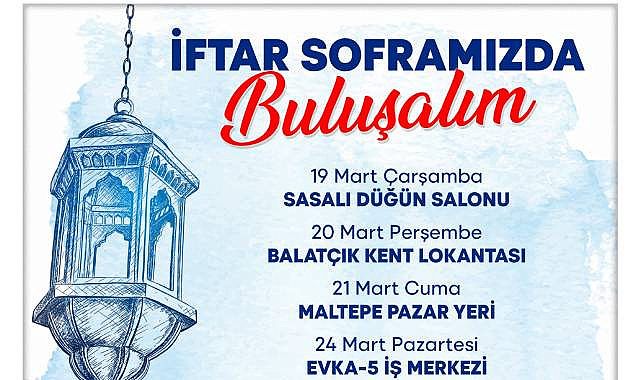 Çiğli Belediyesi'nden Mahallelerde İftar Sofraları