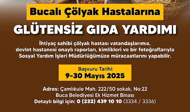 Buca'da Çölyak Hastalarına Glütensiz Gıda Yardımı