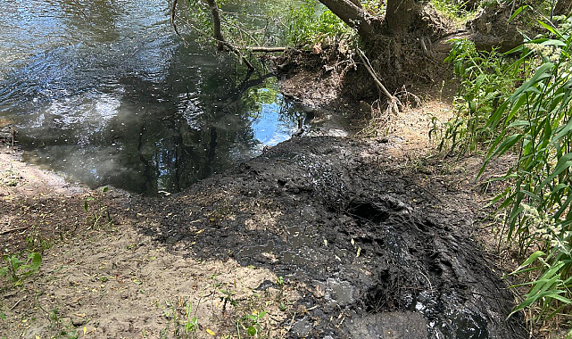Manisa'da Gediz Nehri'ni Kirletenlere Suçüstü