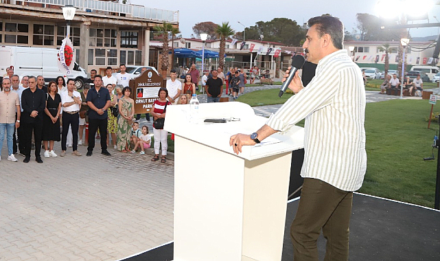 Dikili'de Orkut Baysal Adına Park Açılışı Yapıldı