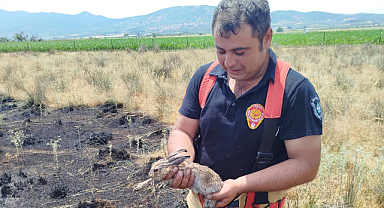 Manisa İtfaiyesinden Anız Yangını Uyarısı