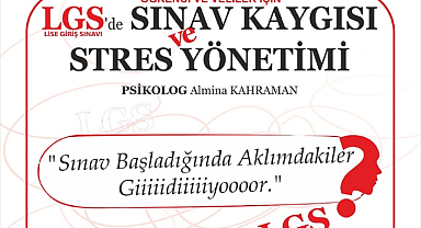 Menderes'te Sınav Stresine Karşı Eğitim