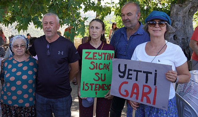 Seferihisar Gölcük'te JES Protestosu