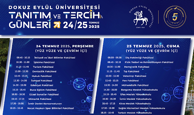 Dokuz Eylül Üniversitesi'nden Tanıtım Günleri Duyurusu
