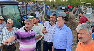 Dutlulu Yangın Bölgesinde İncelemelerde Bulundu