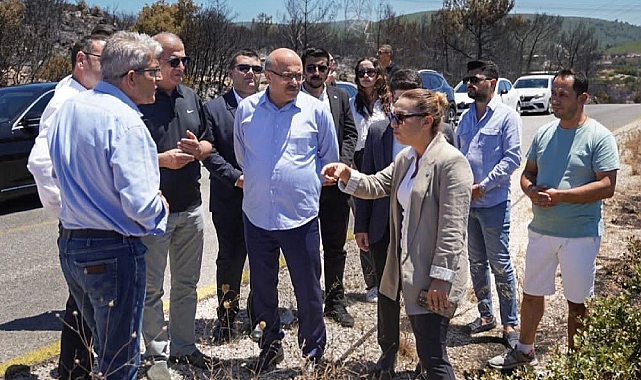 İYİ Parti Heyetinden Yangın Bölgesinde İnceleme