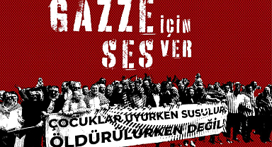 İzmir'de 'Gazze İçin Ses Ver' Yürüyüşü