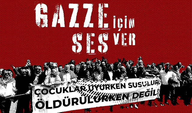 İzmir'de 'Gazze İçin Ses Ver' Yürüyüşü
