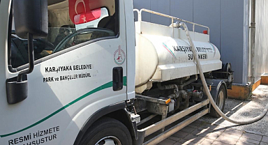 Karşıyaka Belediyesi'nden Çevreci Sulama