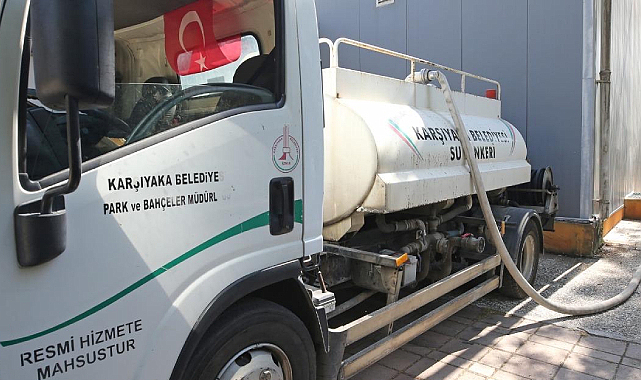 Karşıyaka Belediyesi'nden Çevreci Sulama
