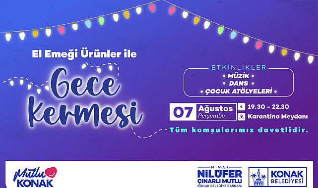 Konak'ta Kadınların El Emeği İçin 'Gece Kermesi'