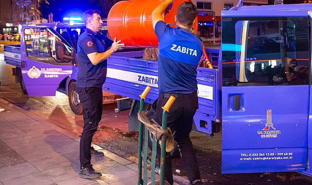 Karşıyaka Belediyesi Ekiplerinden Yol ve Kaldırım Denetimi