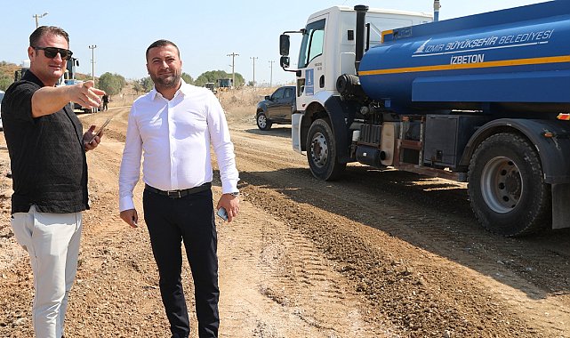 Seferihisar'da 2 Kilometrelik Yol Yenileme Çalışması