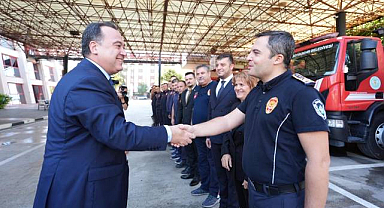 Besim Dutlulu'dan İtfaiyecilere Ziyaret