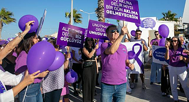 Güzelbahçe'de Dünya Alzheimer Günü Yürüyüşü
