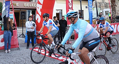 Çeşme'de Pedallar Barış ve Spor İçin Döndü