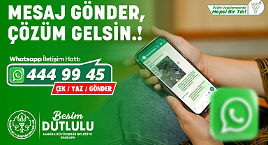 Manisa'da 'Mesaj Gönder, Çözüm Gelsin' Uygulaması
