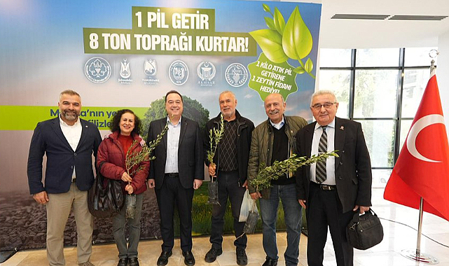 Atık Pil Getirene Zeytin Fidanı