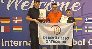 Bergama Dereköy EBSO Ortaokulu'ndan İtalya'da Dünya İkinciliği