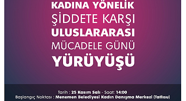 Menemen'de Kadına Yönelik Şiddete Karşı Yürüyüş Planı