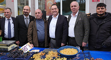 Dutlulu Karaköy Pazarı'nda Esnafla ve Vatandaşla Bir Araya Geldi