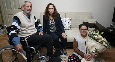 Karşıyaka'da Mavi Kapaklar Tekerlekli Sandalyeye Dönüştü