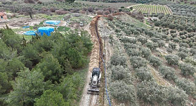 Gölmarmara Yeniköy Mahallesi'nde 800 Metrelik Su Hattı Çalışması