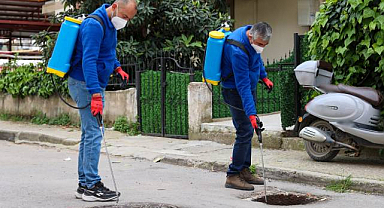 Buca Belediyesi Ekiplerinden Yaz Öncesi İlaçlama Çalışması