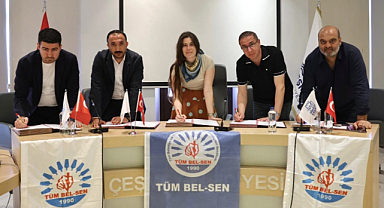 Çeşme Belediyesi, Tüm Bel-Sen ile Toplu İş Sözleşmesini İmzaladı