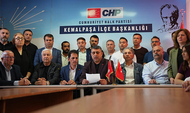 CHP Kemalpaşa Yönetiminden Özgür Özel'e Destek