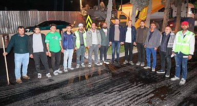 Gece Mesaisindeki İşçilere Belediye Başkanı Duman'dan Ziyaret