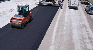 Turgutlu'nun Bağlantı Yolunda Yenileme Çalışması