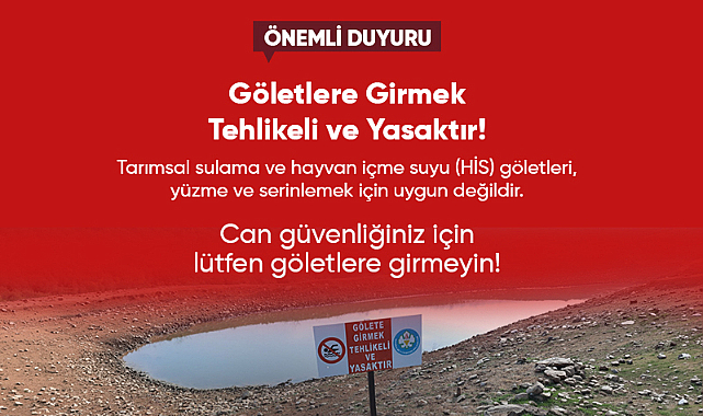 Manisa B.B.'den 'Boğulma Riski' Uyarısı