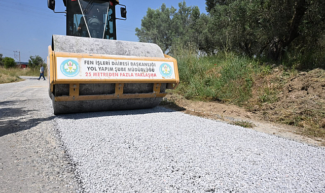 Manisa'da Tütenli ve İlyaslar'ı Bağlayan Yolda Asfalt Çalışmaları Başladı