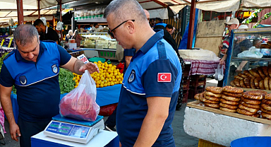 Buca Pazarlarında Güvenli Alışveriş İçin Tartı Kontrolü