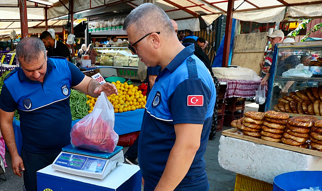 Buca Pazarlarında Güvenli Alışveriş İçin Tartı Kontrolü