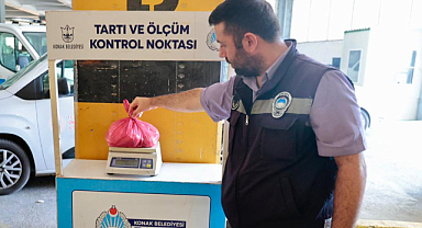 Konak Pazarlarında Tartı ve Ölçüm Kontrol Noktası