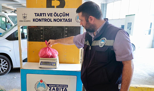Konak Pazarlarında Tartı ve Ölçüm Kontrol Noktası
