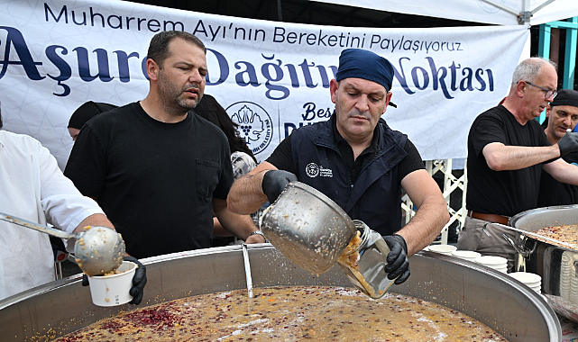 Manisa Büyükşehir'den Perşembe Pazarı'nda 2 Bin Kişiye Aşure İkramı