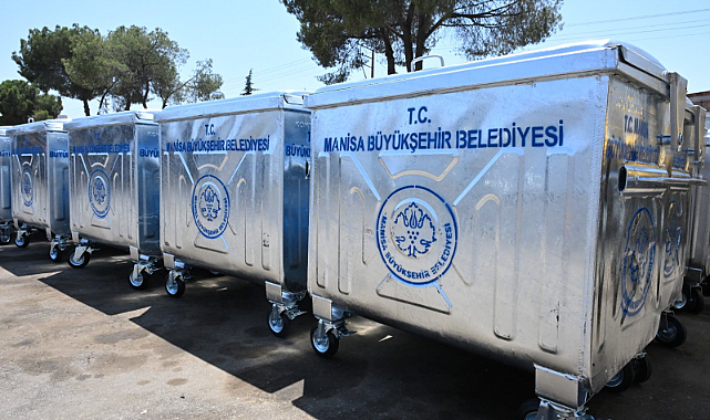 Manisa Geneline 3 Bin Yeni Çöp Konteyneri