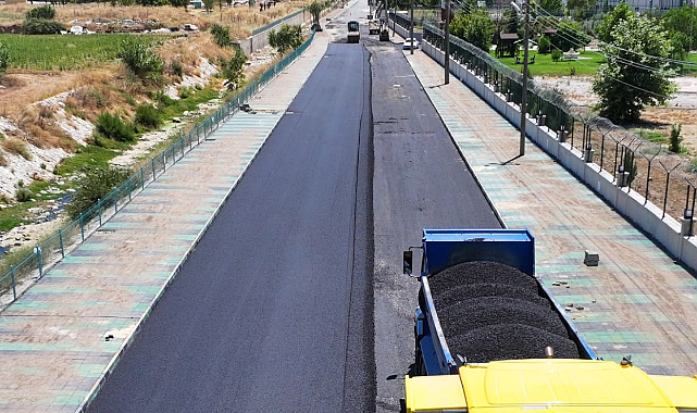 Manisa Köprübaşı Tarihinde İlk Kez Sıcak Asfalt Uygulaması