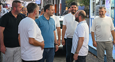 Bornova Belediye Başkanı Eşki'den Çamdibi'nde Esnaf Ziyareti
