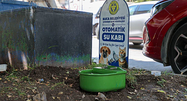 Buca'da Parklara Otomatik Su Kapları Yerleştirildi