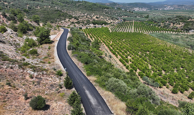 Efes Selçuk'taki 13 Kilometrelik Zeytinköy Yolu'nda Yenileme Çalışması