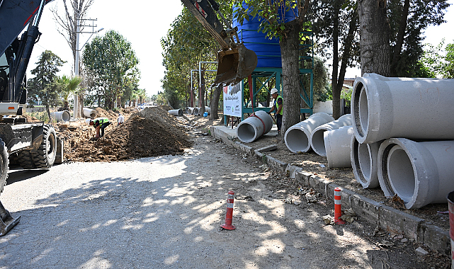 Alaşehir Baklacı'da Taşkına Karşı 1.2 Kilometrelik Altyapı